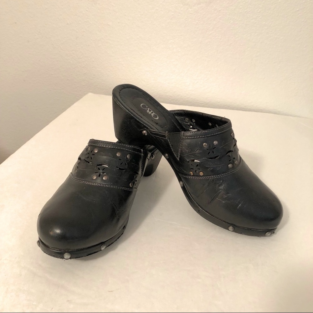Sz 9 Black Cato Clogs